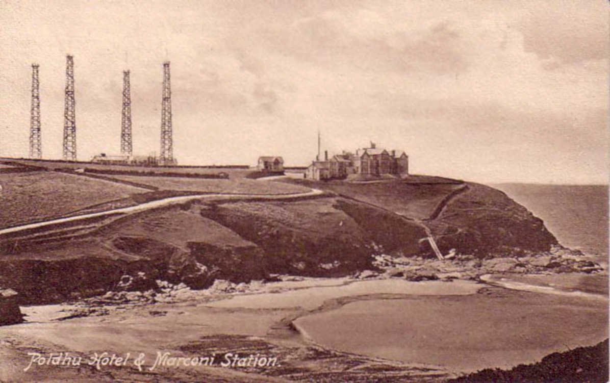 marconi hotel stationVintage 1880s 1900s A4 Photo Print