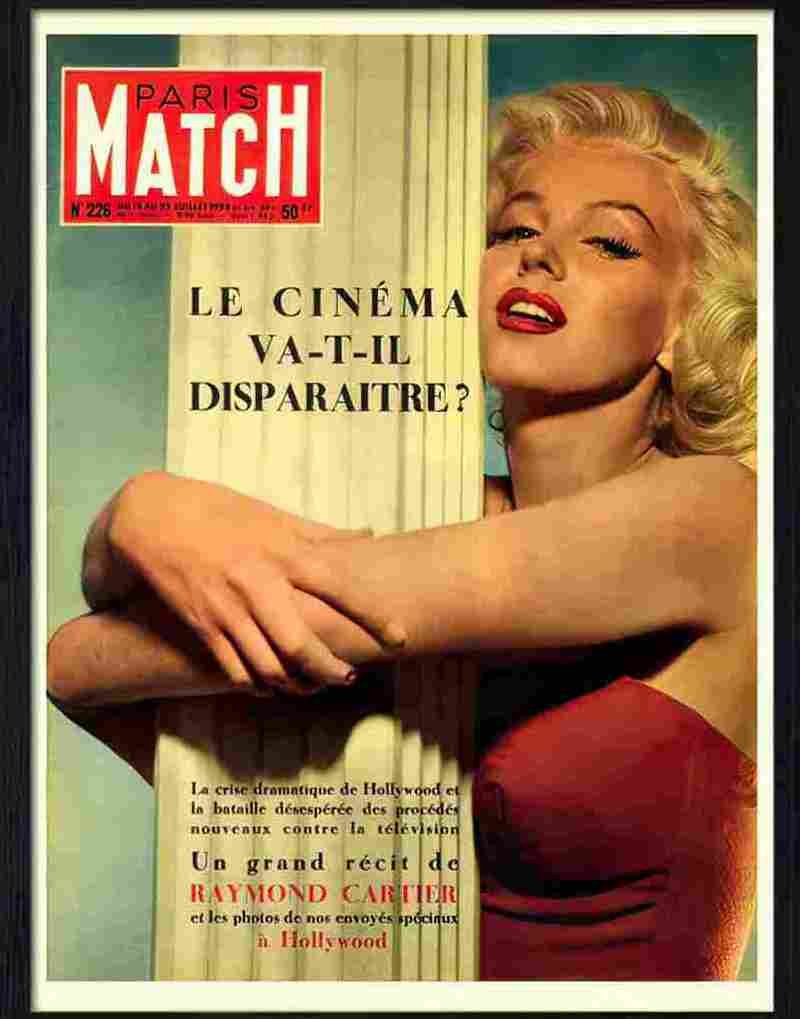 marilyn monroe paris match Advert A4 Photo Print