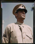 marine officer 1077 Vintage world war A4 Photo Print