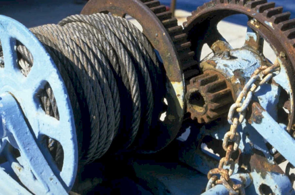 marine winch steel 1980s 1990s A4 Photo Print