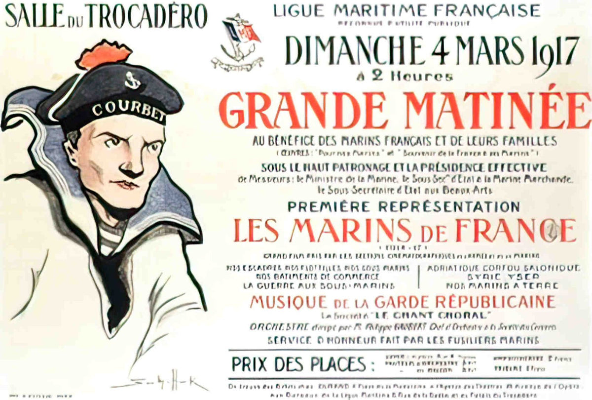 marins de france les Advert A4 Photo Print