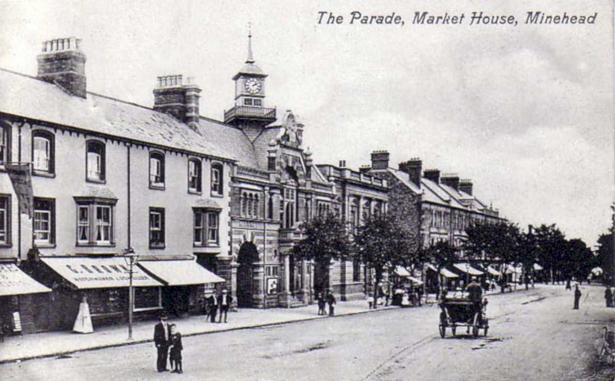market house mineheadVintage 1880s 1900s A4 Photo Print