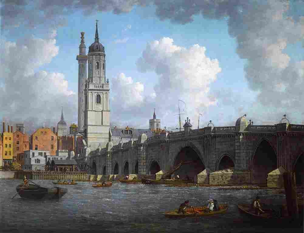 marlow A View of London Bridge Art A4 Photo Print