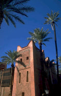 marrakech redbuilding palmtrees 1980s 1990s A4 Photo Print