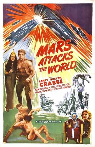 mars attacks world  01 film star poster A4 Photo Print