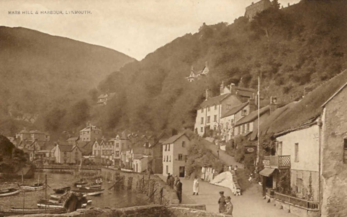 mars hill lynmouthVintage 1880s 1900s A4 Photo Print
