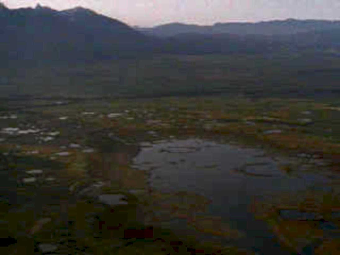 marsh landscape mountains1980s 1990s A4 Photo Print