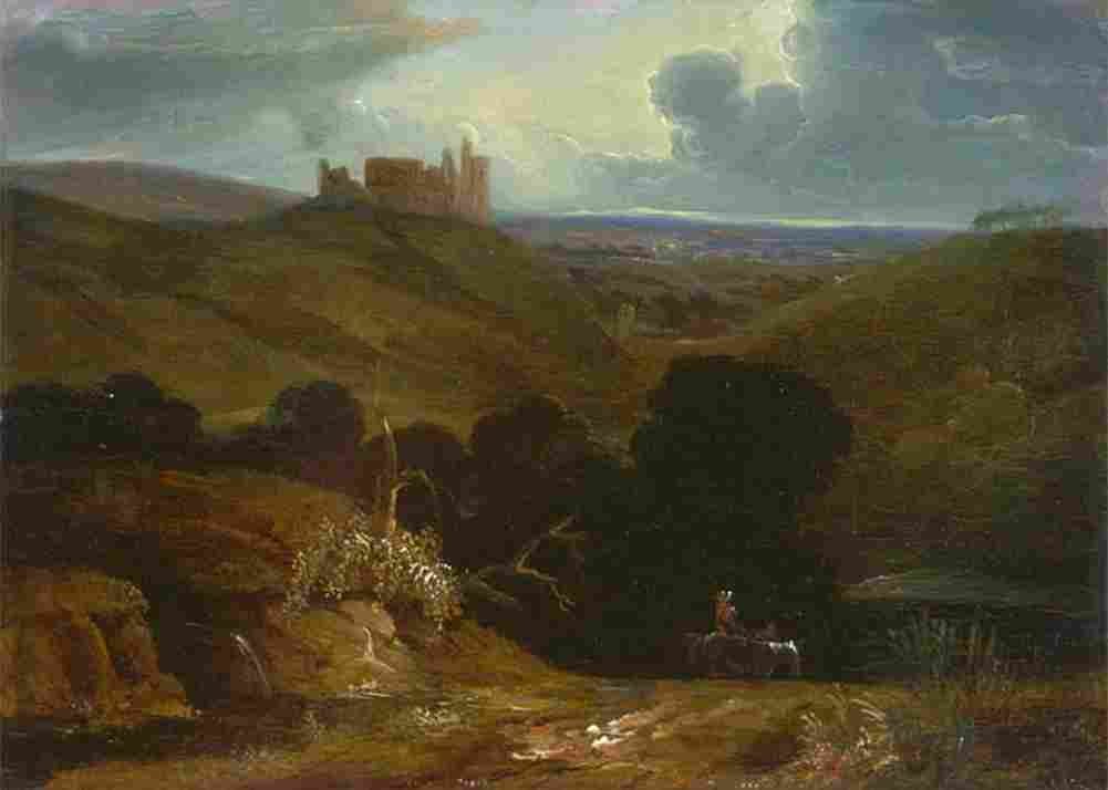 martin john Landscape with a Castle Art A4 Photo Print