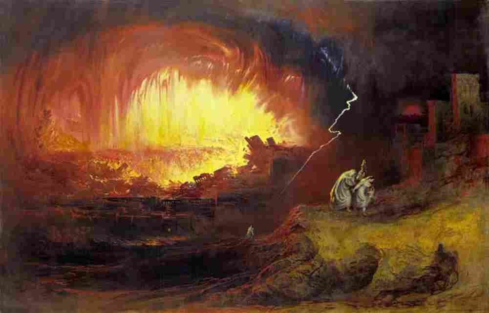 martin john Sodom and Gomorrah Art A4 Photo Print