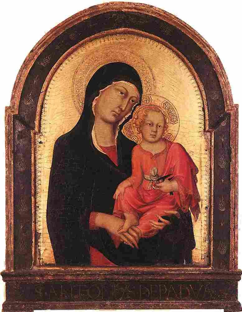 martini simone madonna and child Art A4 Photo Print