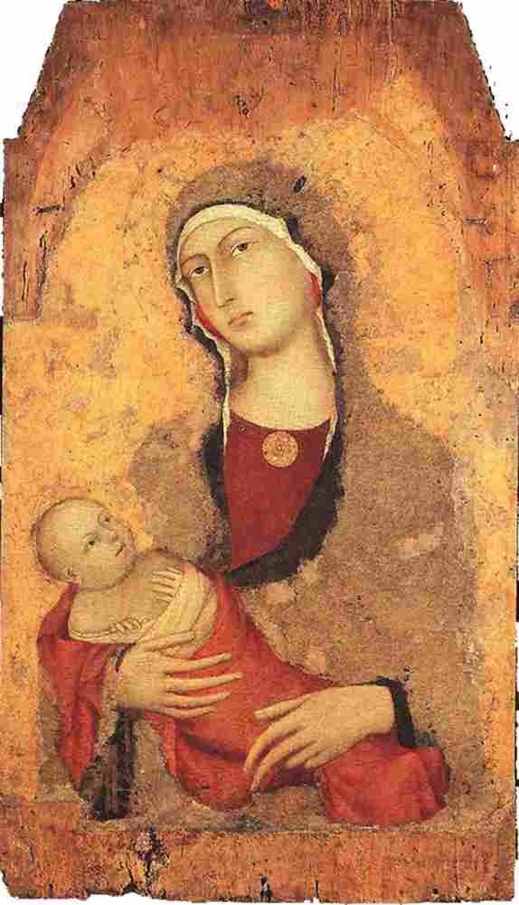 martini simone madonna and child from lucignano d arbia Art A4 Photo Print