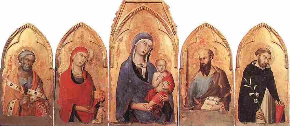 martini simone orvieto polyptych Art A4 Photo Print