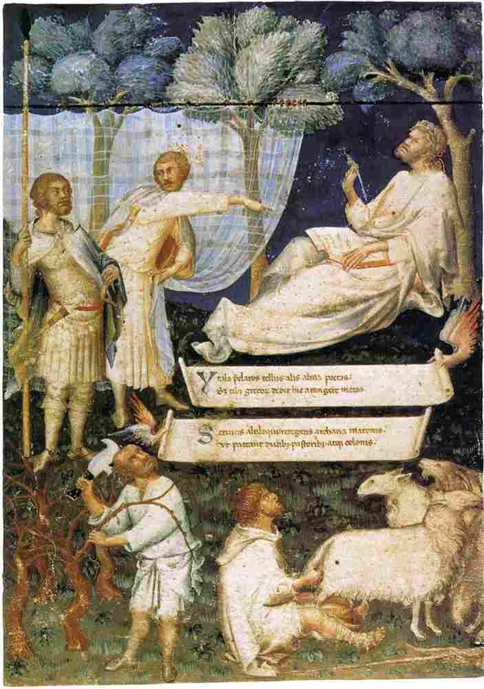 martini simone petrarch s virgil Art A4 Photo Print