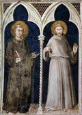 martini simone saint anthony of padua and saint francis Art A4 Photo Print