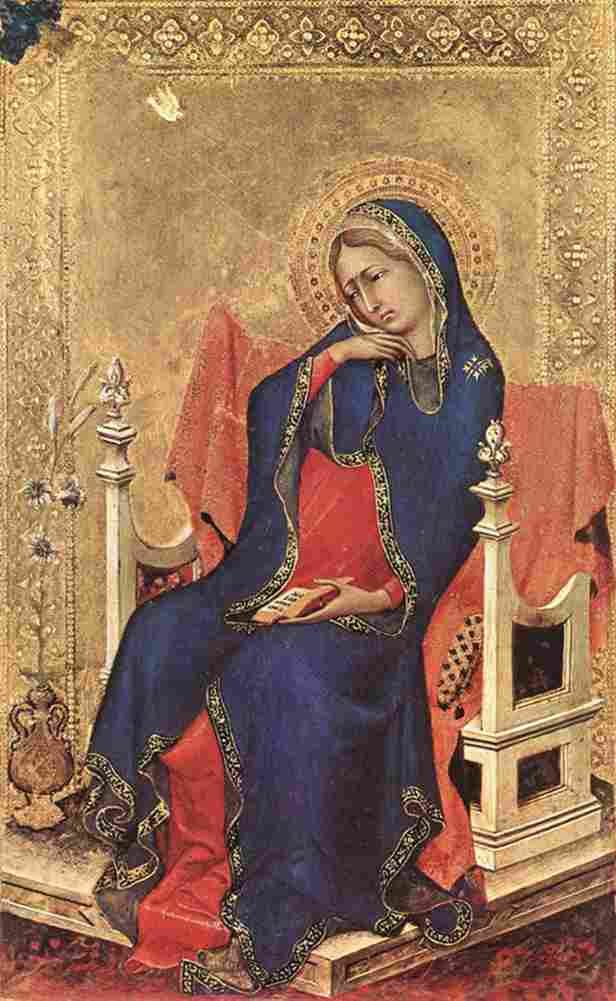 martini simone the virgin of the annunciation Art A4 Photo Print