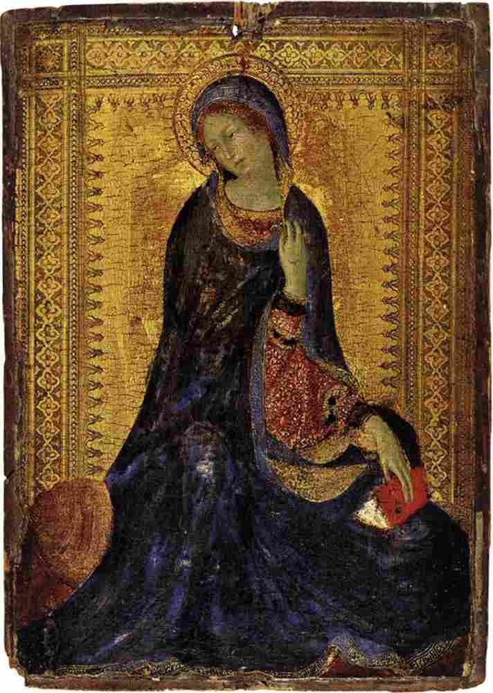 martini simone virgin of the annunciation Art A4 Photo Print