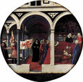 mas Plate of Nativity Art A4 Photo Print