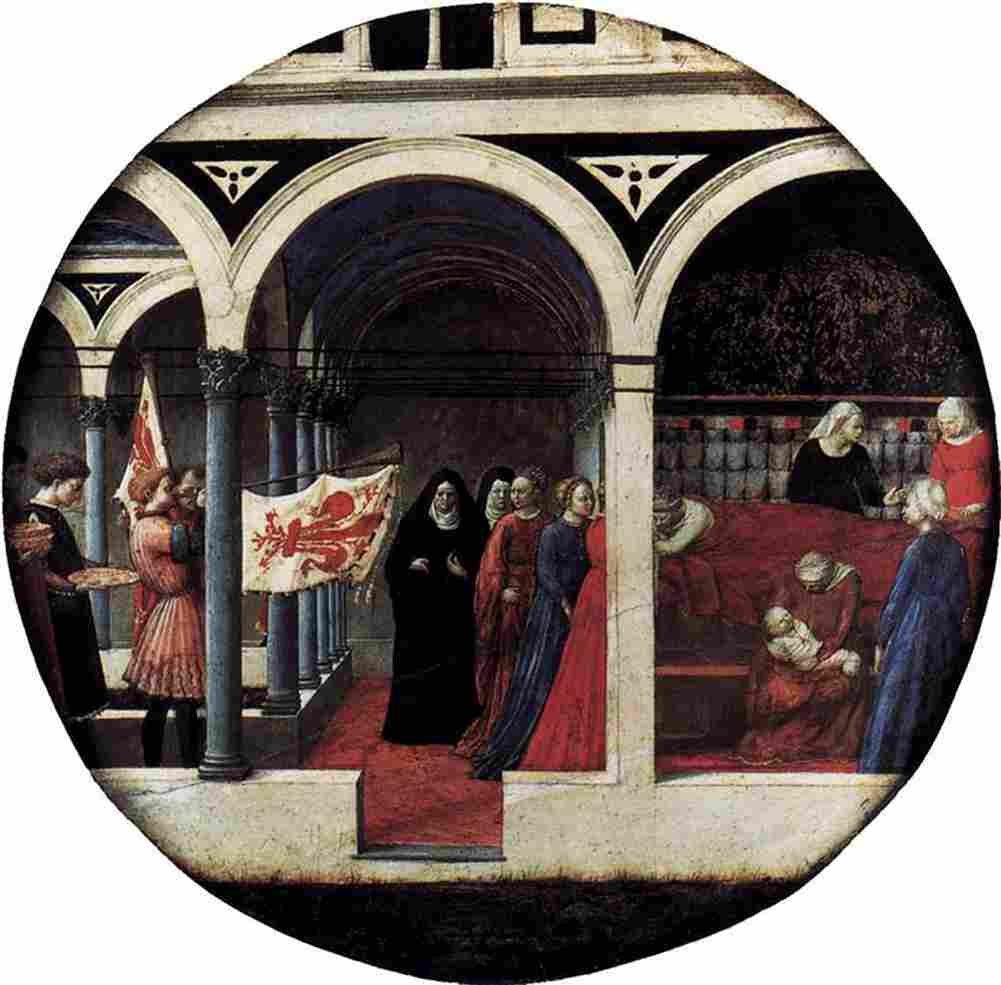 mas Plate of Nativity Art A4 Photo Print