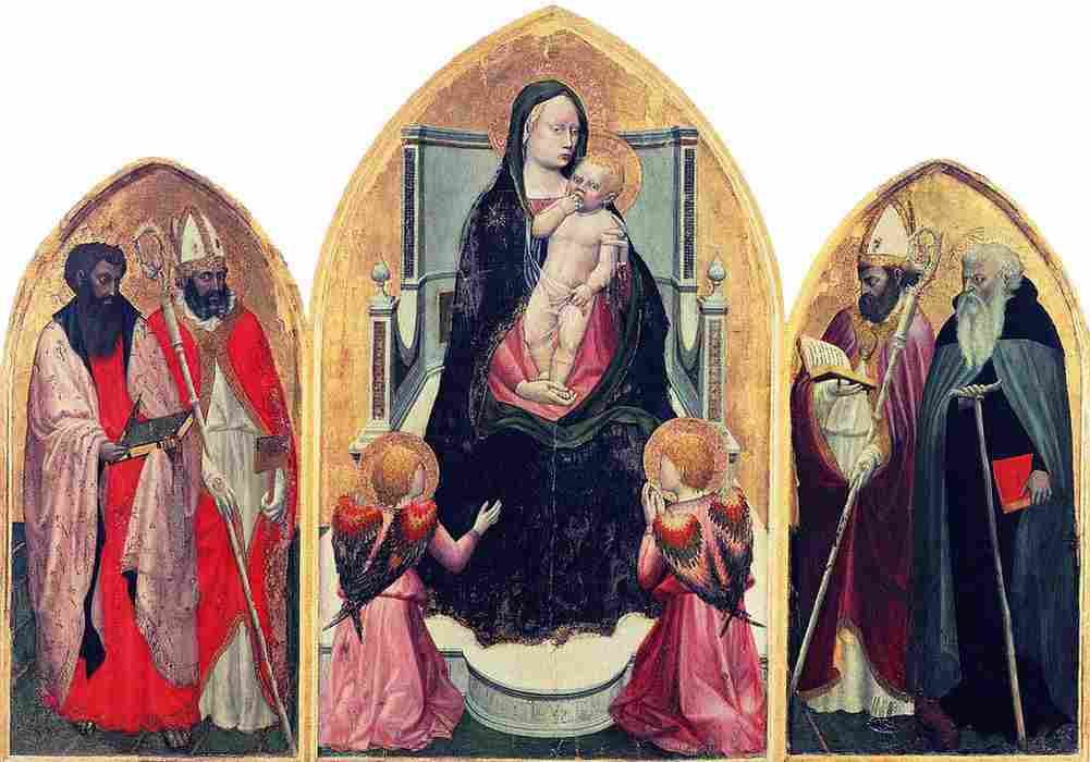 mas San Giovenale Triptych Art A4 Photo Print