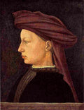 mas Young Man in Profile Art A4 Photo Print