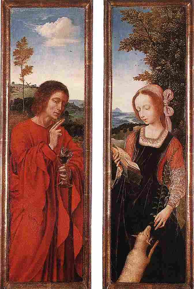 massys john the baptist and saint agnes Art A4 Photo Print