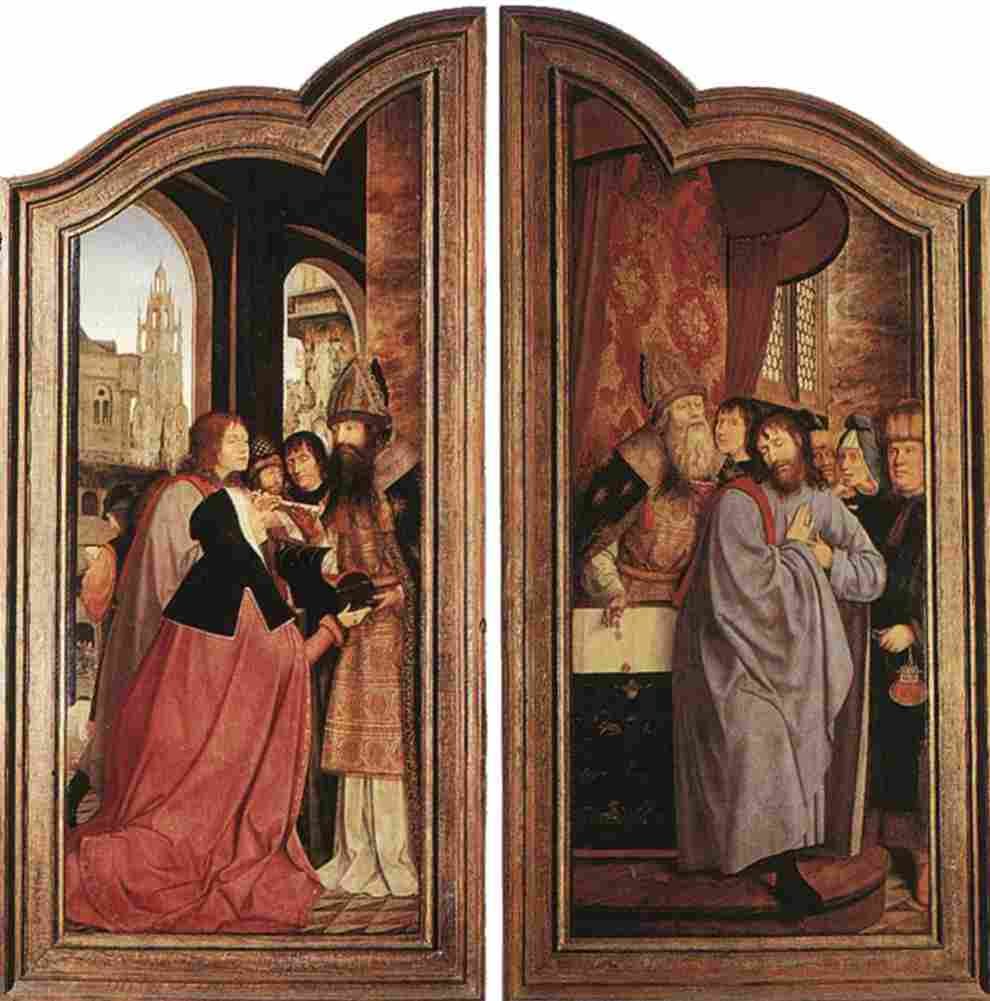massys saint anne altarpiece closed Art A4 Photo Print