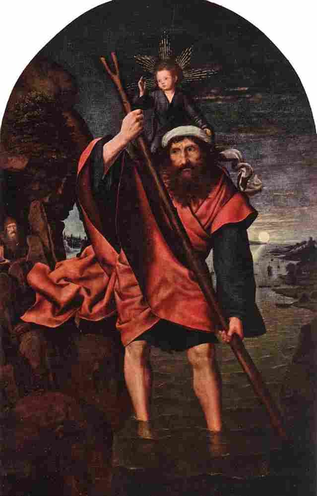 massys saint christopher Art A4 Photo Print