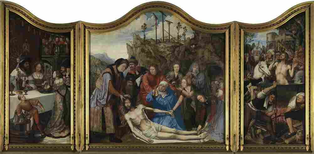 massys saint john altarpiece Art A4 Photo Print