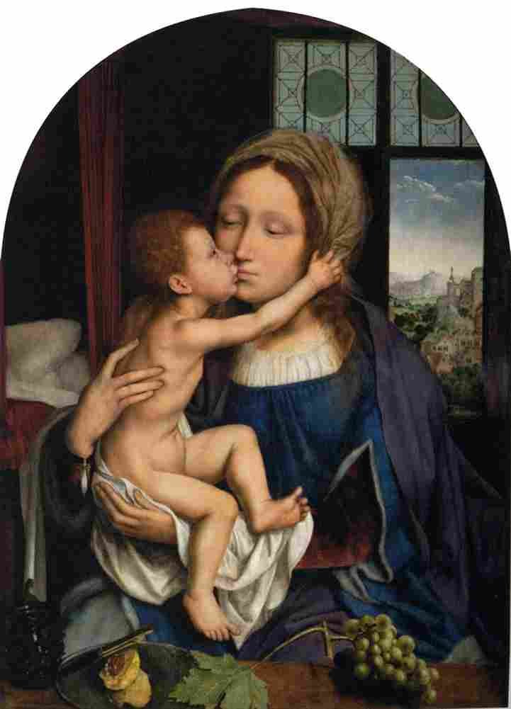 massys the madonna and child Art A4 Photo Print