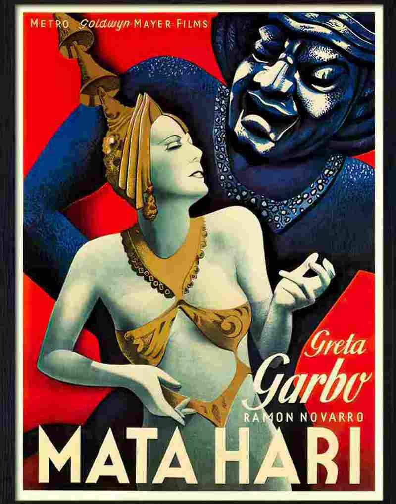 mata hari greta garbo movie poster Advert A4 Photo Print