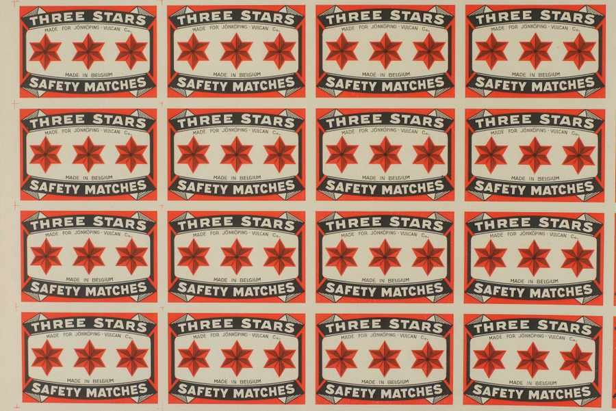 matchbox labels three stars 1 Vintage Advert A4 Photo Print