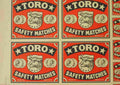 matchbox labels toro 1 Advert A4 Photo Print