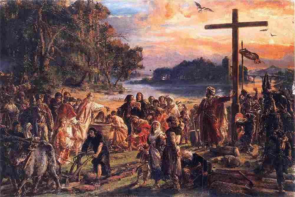 mate Christianization of Poland Art A4 Photo Print