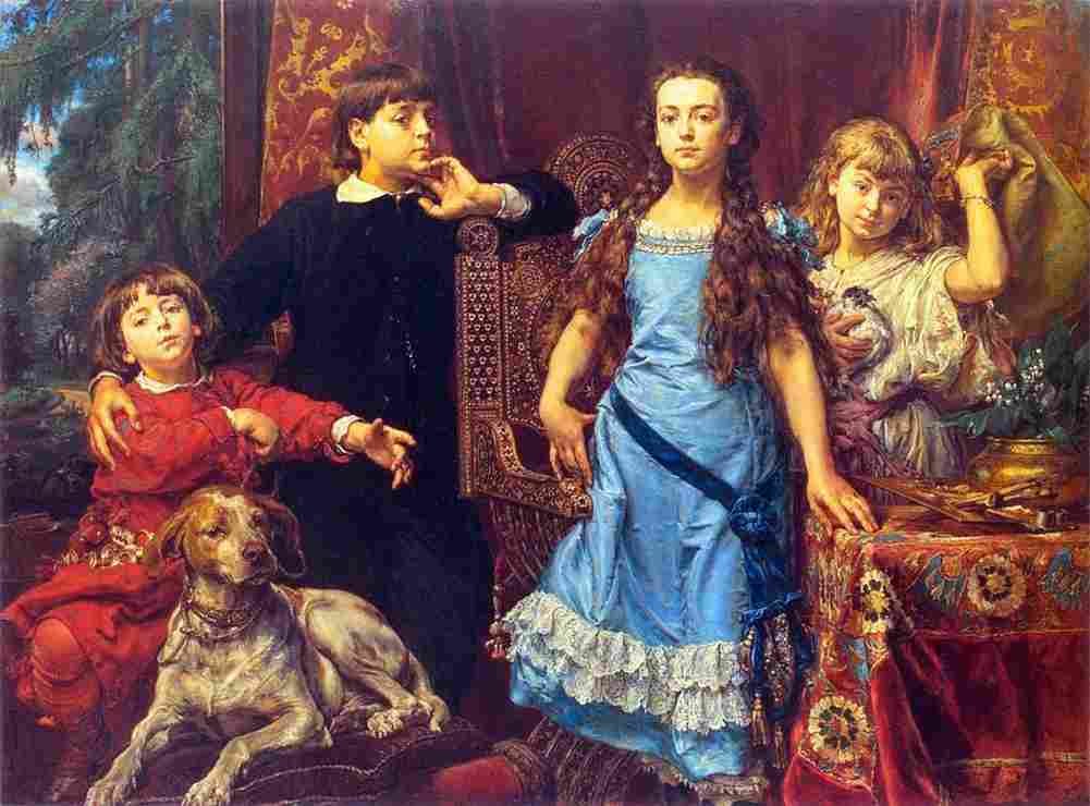 mate The Artist s Four Children Art A4 Photo Print