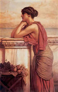 matt John William Godward by the wayside 1912 A4 Photo Print