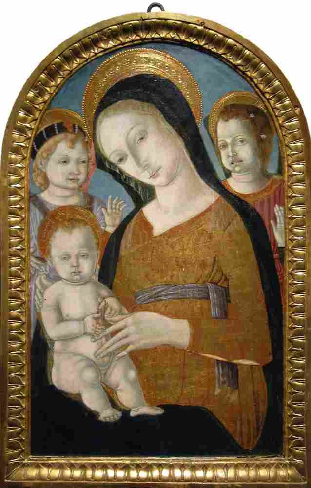 matteo madonna and child and two angels Art A4 Photo Print