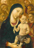 matteo madonna and child with six saints Art A4 Photo Print