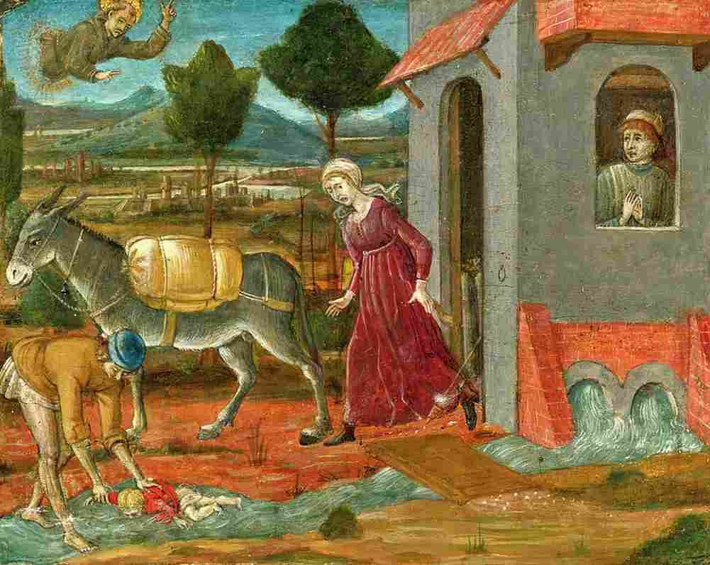 matteo saint bernardino restoring a child to life Art A4 Photo Print