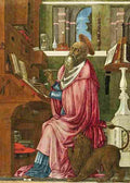 matteo saint jerome in study Art A4 Photo Print