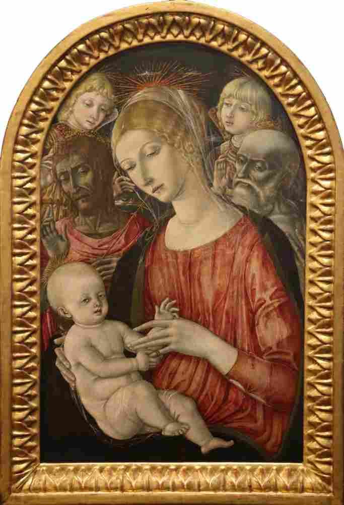 matteo virgin and child with sts john the baptist and jerome Art A4 Photo Print