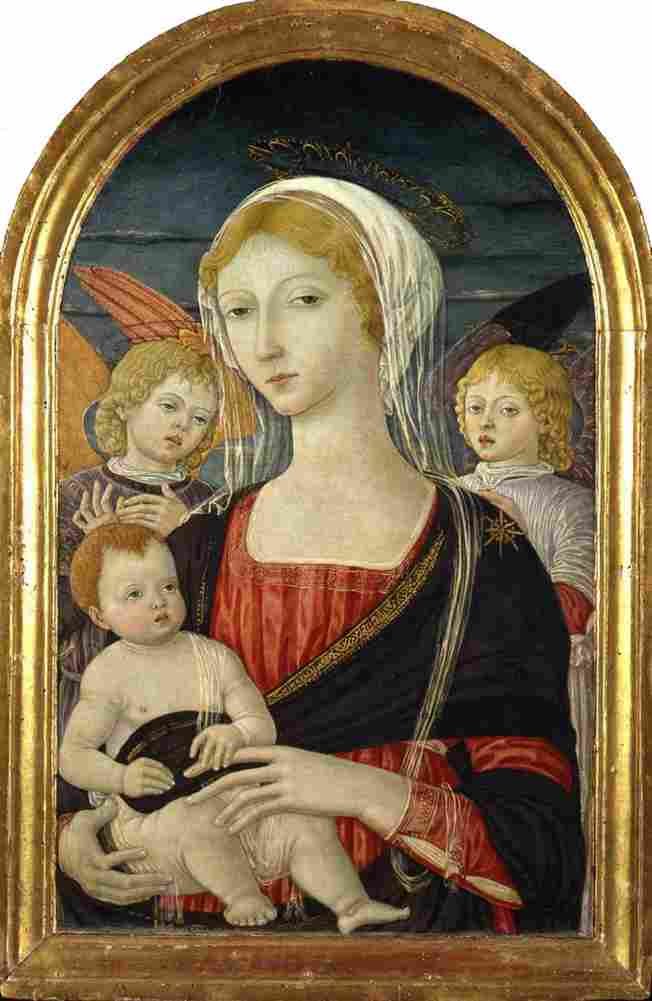 matteo virgin with child and angels Art A4 Photo Print
