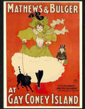 matthews bulger coney island george scotson clark 1897 Advert A4 Photo Print