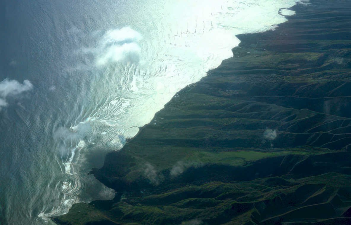 maui coastline erosion Vintage A4 Photo Print