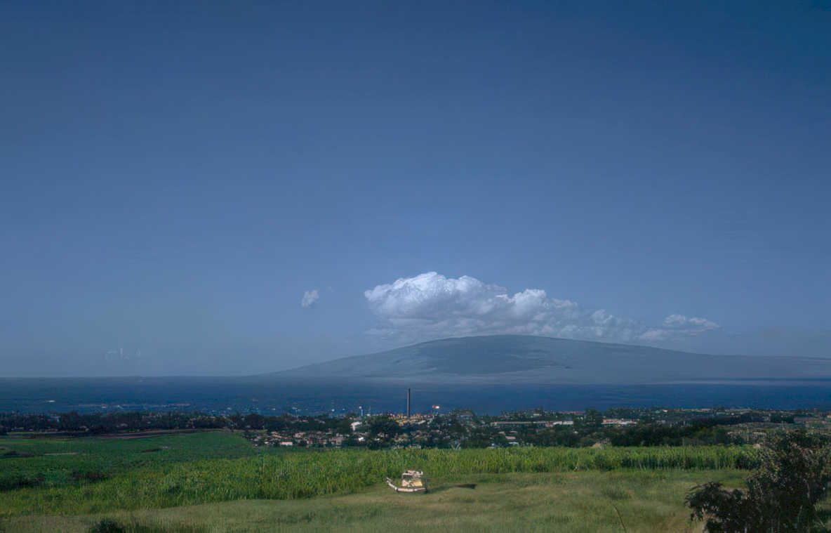 maui haleakala landscape Vintage A4 Photo Print