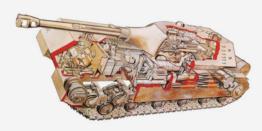 maus tank cutaway A4 Photo Print