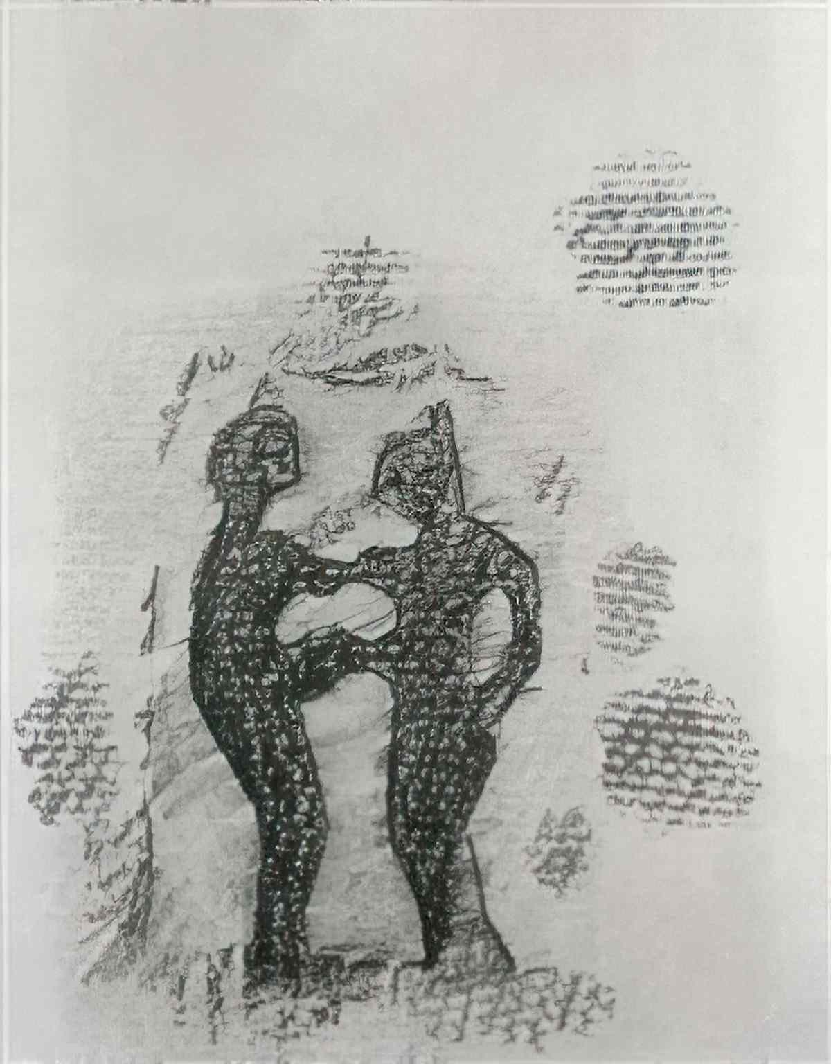 max ernst bill and noma Art A4 Photo Print