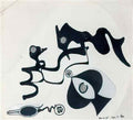 max ernst collage et encre signe circa 1949 Art A4 Photo Print