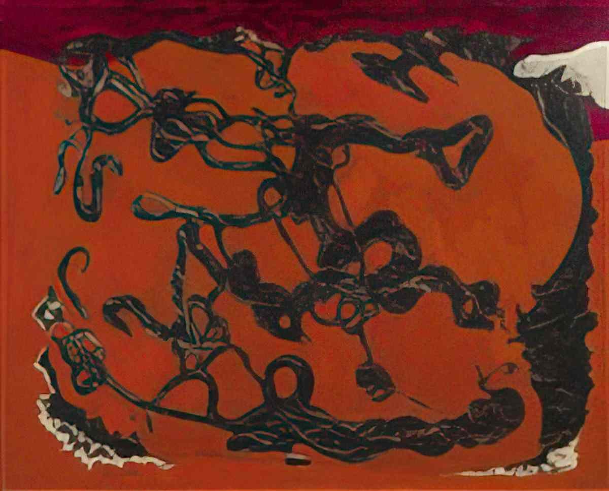 max ernst colombes noires sur fond rouge Art A4 Photo Print