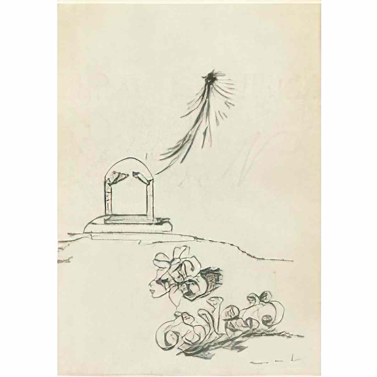 max ernst comete et fleurs Art A4 Photo Print