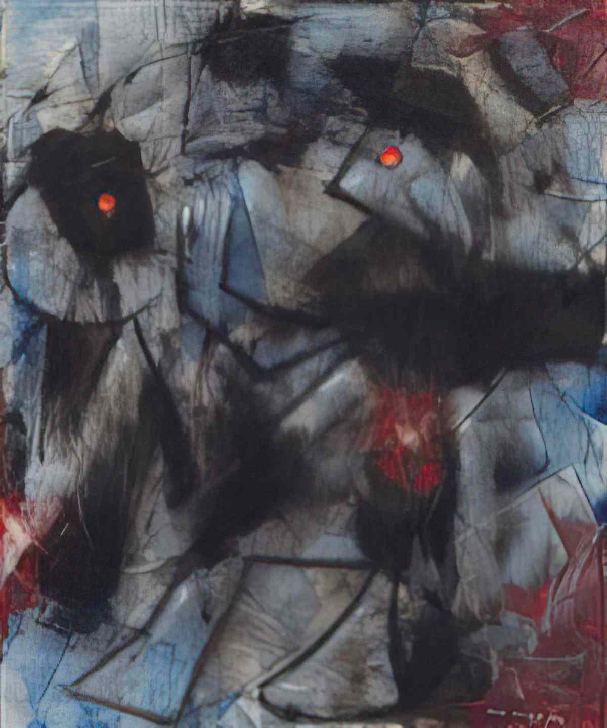 max ernst composition avec deux oiseaux Art A4 Photo Print